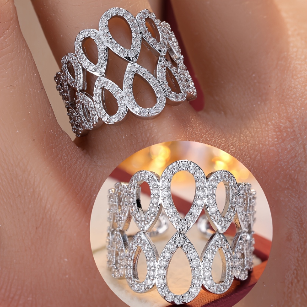 Women's Vintage-Inspired Open Ring, Copper with Golden Plating